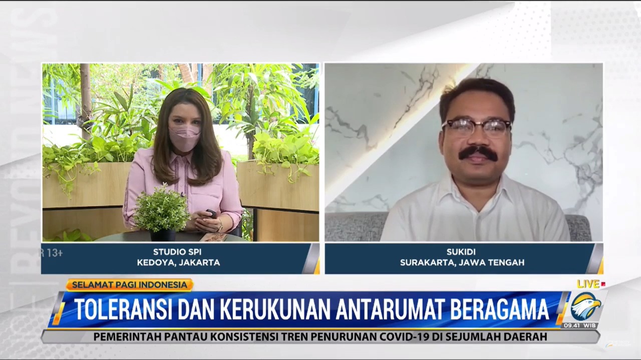 Sukidi dalam program “Selamat Pagi Indonesia” di Metro TV.