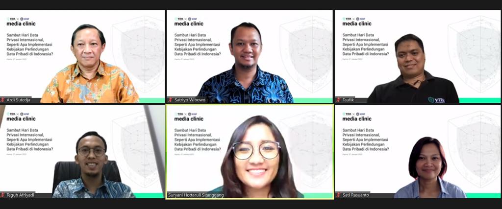 Media Clinic tentang Perlindungan Data Pribadi menyambut Hari Privasi Internasional.