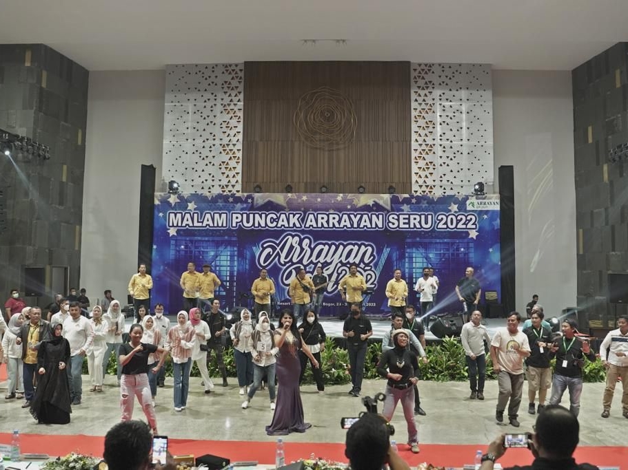 Sekitar 120 karyawan menghadiri Arrayan Seru 2022 Smart Excelent Respect Unity di Megamendung, Bogor, Jabar, beberapa waktu lalu.