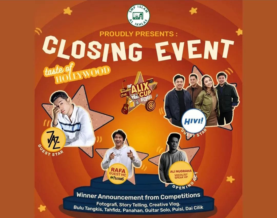 SMP Islam Al Ikhlas kembali menggelar ajang tahunan Alix Cup 2022 dengan tema Taste of Hollywood. 