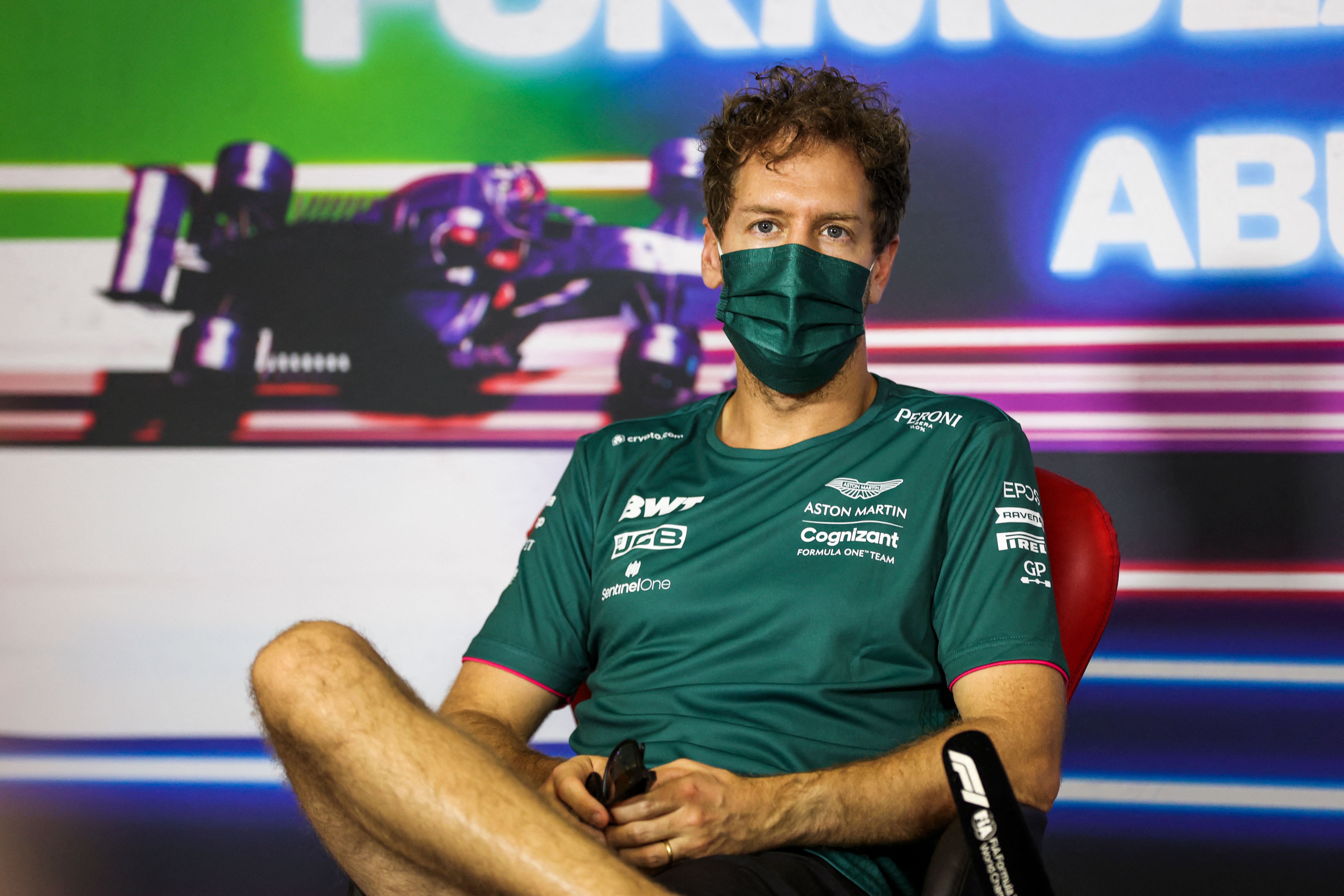 Pembalap Aston Martin Sebastian Vettel