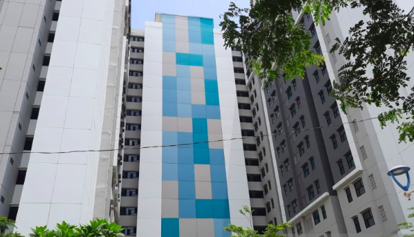 Rusun Daan Mogot Jakarta Barat, Rabu (2/22).