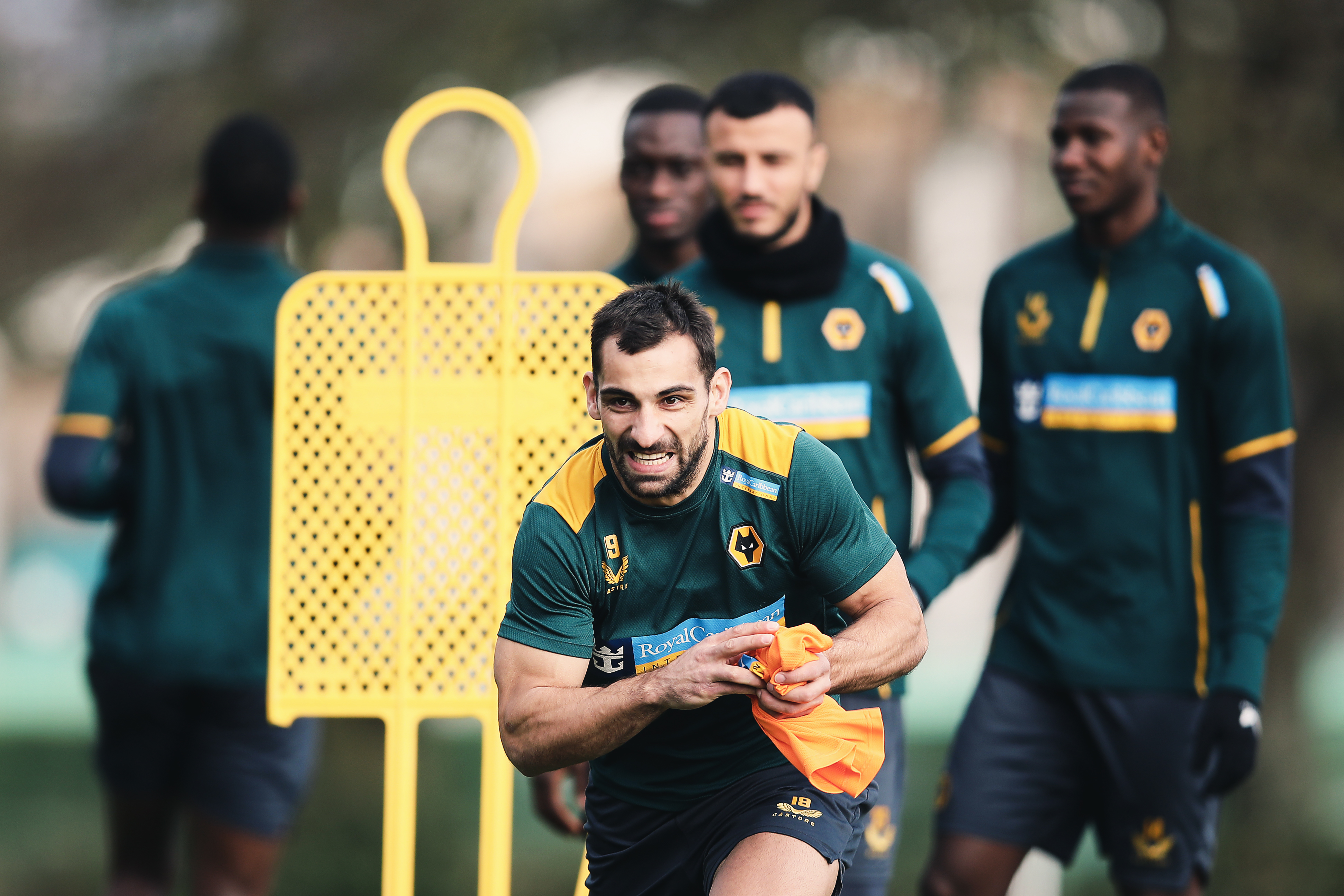 Pemain Wolverhampton Wanderers tengah berlatih