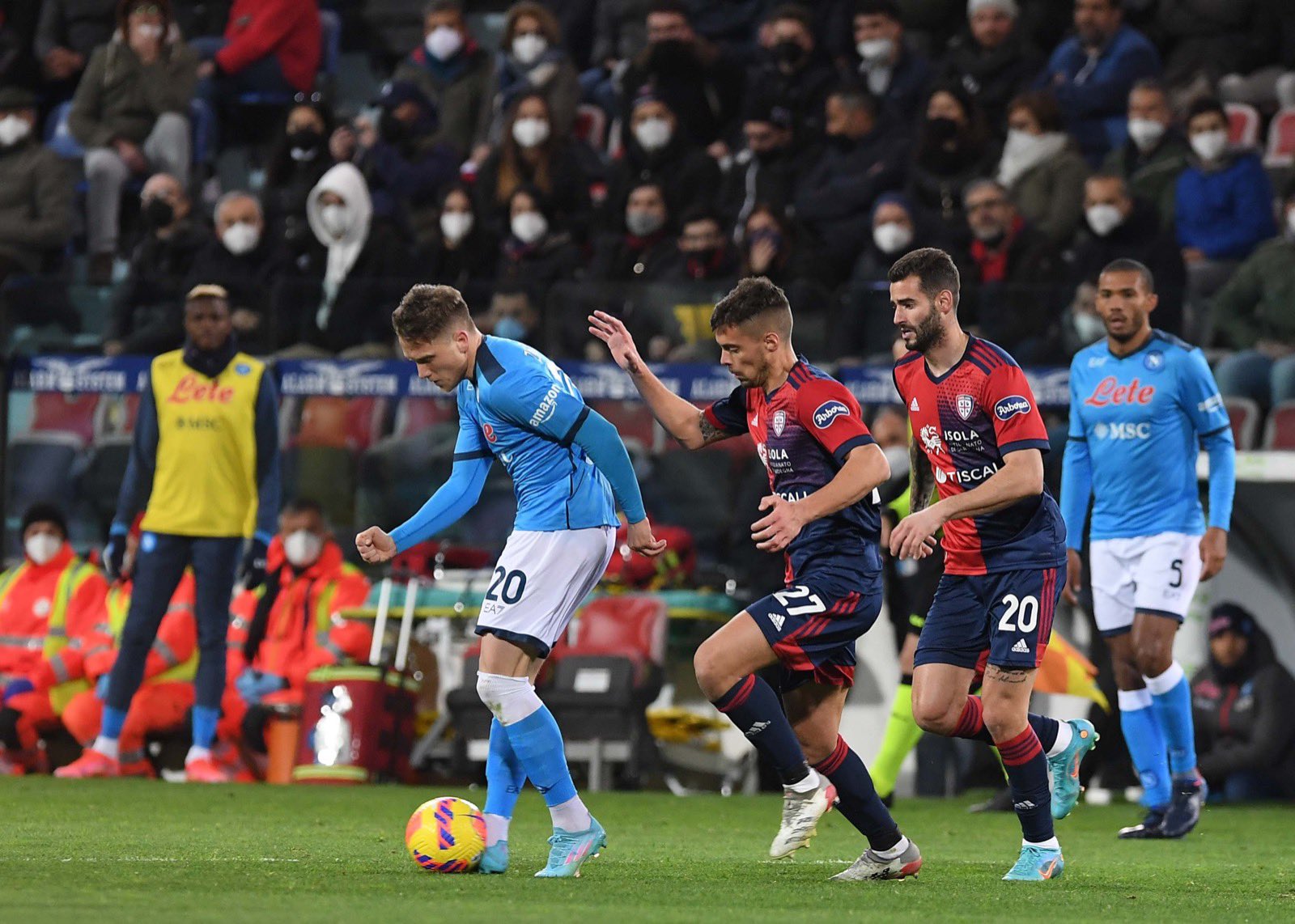 Laga Serie A antara Cagliari dan Napoli