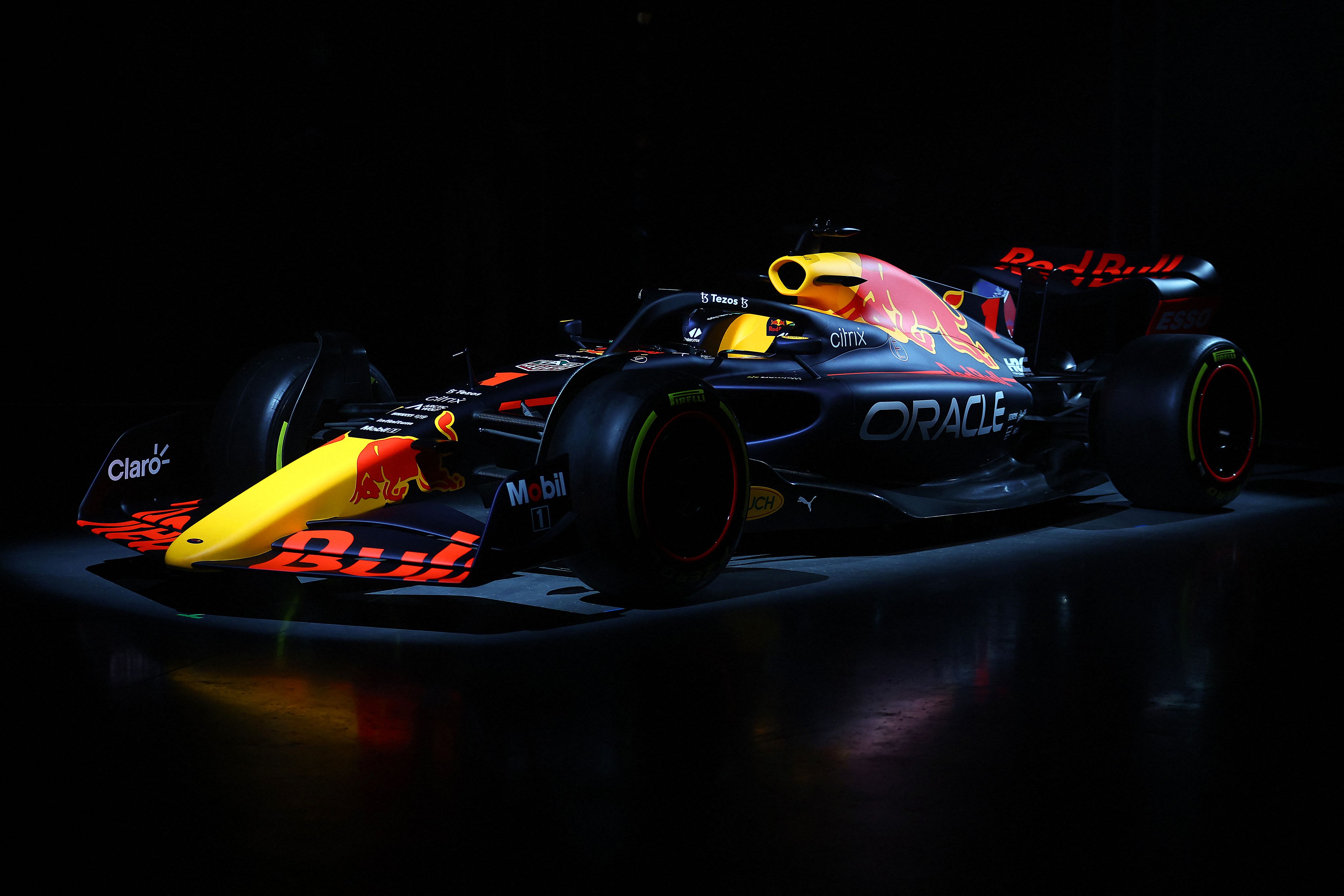 Mobil RB18 yang akan digunakan tim Red Bull di Formula 1 musim 2022.