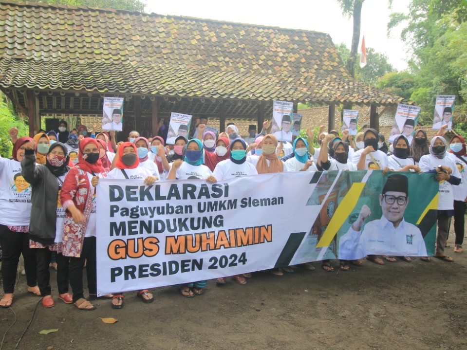 Deklarasi Dukungan dari UMKM Lereng Merapi untuk Gus Muhaimin sebagai Capres 2024.