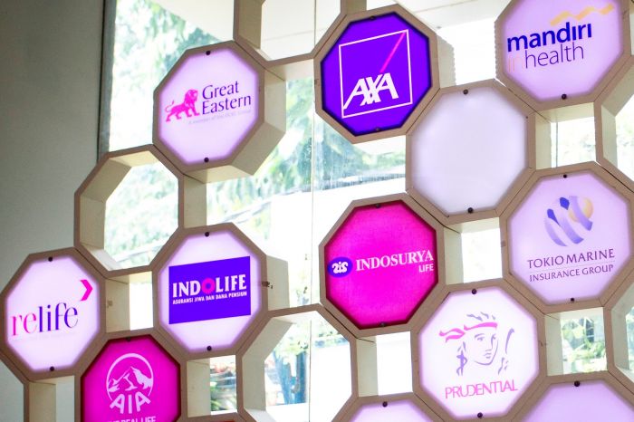 Logo dari sejumlah perusahaan asuransi di Indonesia.