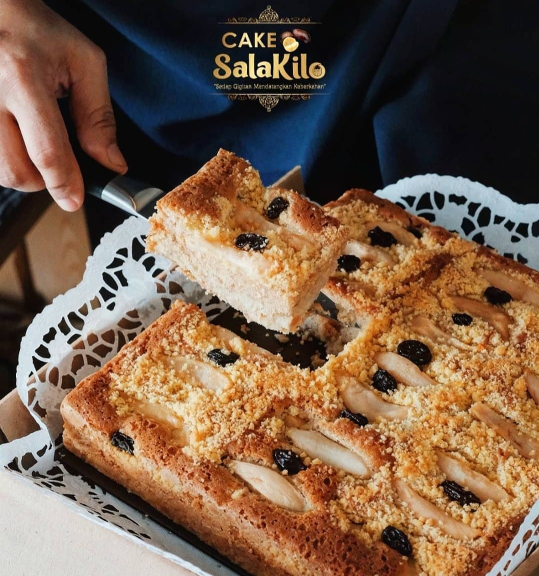 Cake salak yang menjadi makanan andalan SalaKilo Balikpapan. 