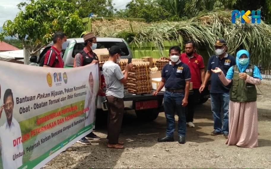 Ditjen PKH, Kementan, berupaya gerak cepat membantu korban gempa di Pasaman Barat, Sumatera Barat, khususnya bagi peternak.