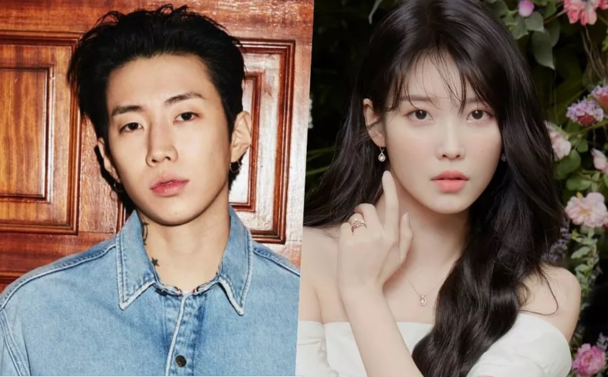 Jay Park (kiri) dan IU
