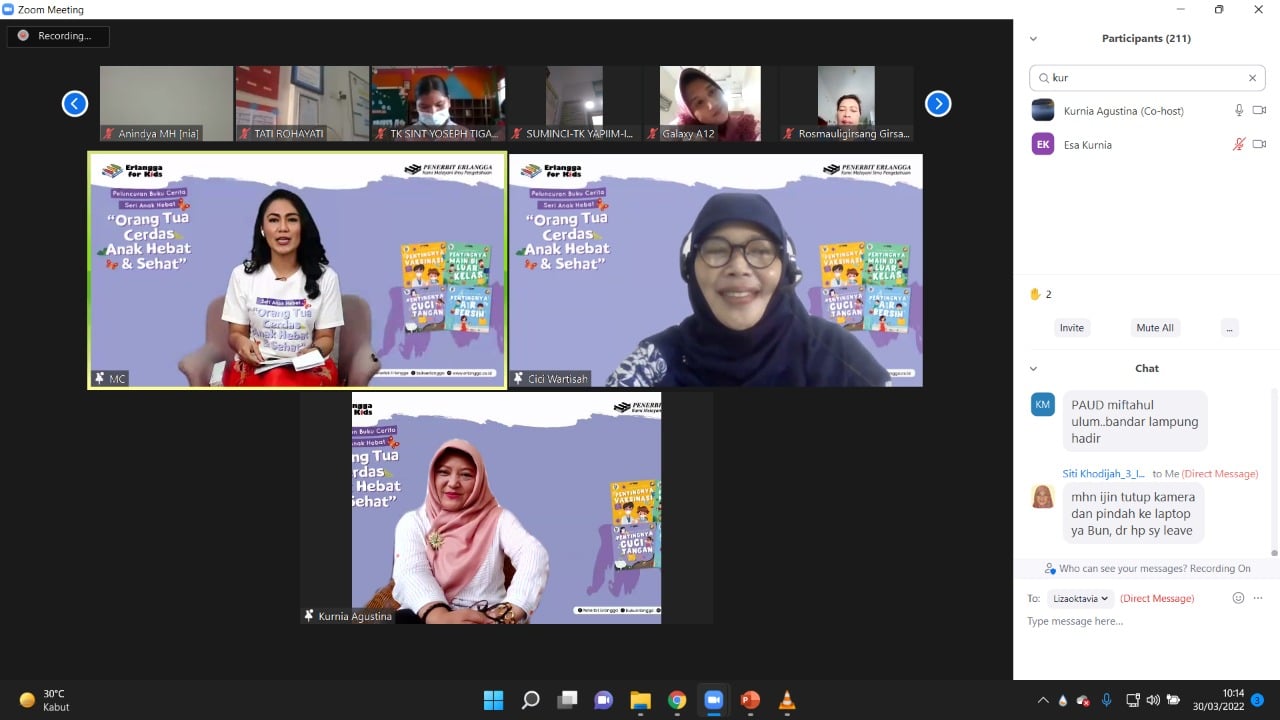 Erlangga for Kids (Imprint Penerbit Erlangga) mengadakan peluncuran buku Buku Cerita Seri Anak Hebat pada Rabu (30/3).