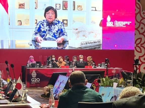 Menteri Lingkungan Hidup dan Kehutanan Siti Nurbaya menyambut kehadiran delegasi negara-negara anggota G20 di Yogyakarta.