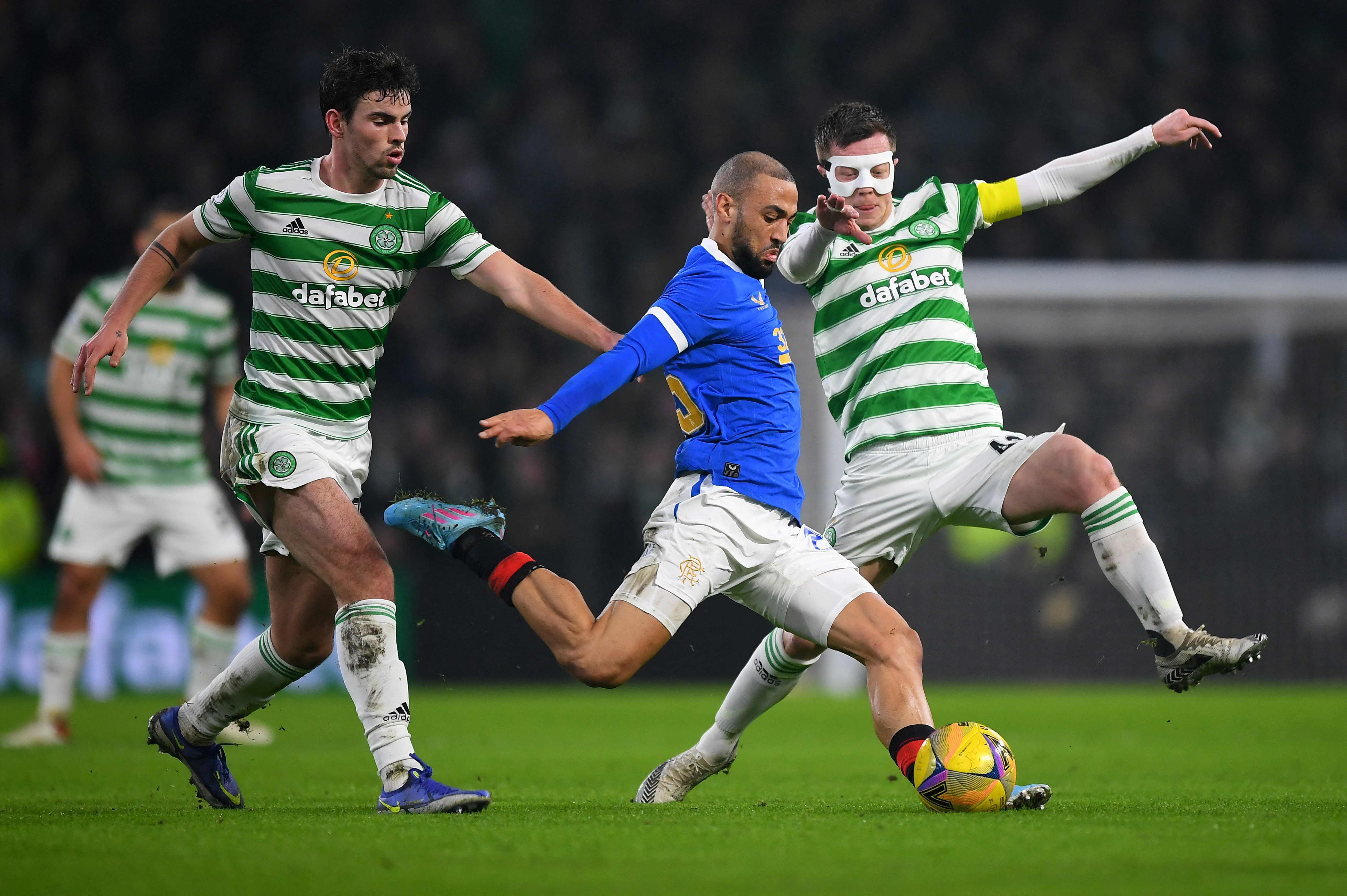 Laga Liga Skotlandia antara Celtic dan Rangers.