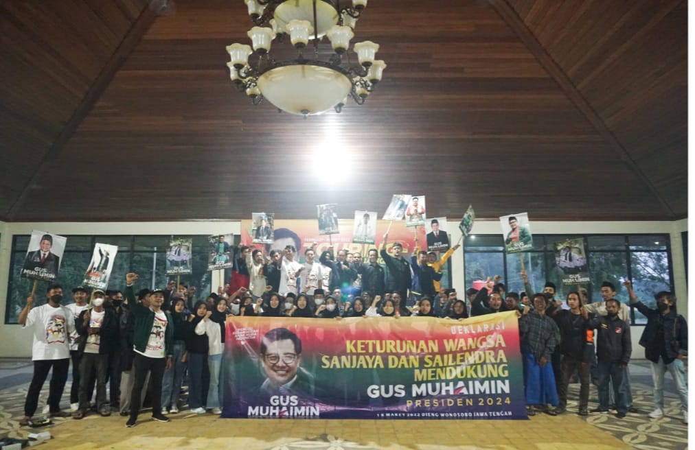 Dukungan Keturunan Wangsa Sanjaya dan Sailendra untuk Ketua Umum Partai Kebangkitan Bangsa (PKB) Muhaimin Iskandar.