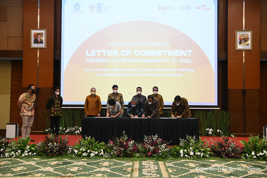 Penandatanganan LoC Penyertaan Modal Negara untuk tiga Lembaga