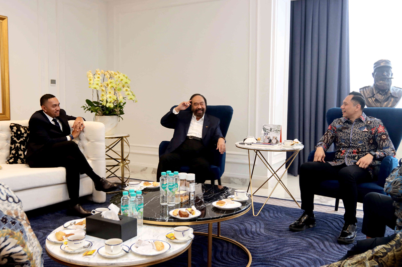 Pertemuan Ketum Partai NasDem dan Ketum Partai Demokrat AHY