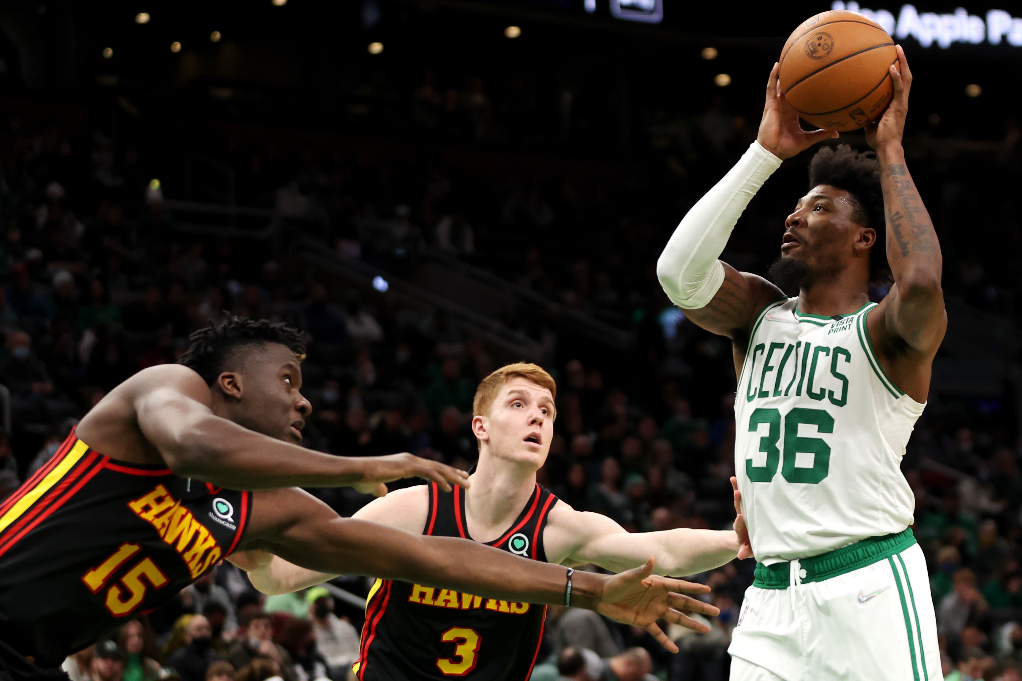Laga NBA antara Boston Celtics dan Atlanta Hawks