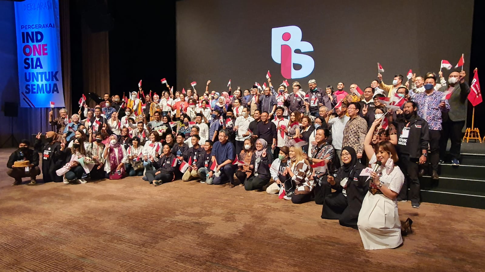 Deklarasi Pergerakan Indonesia Untuk Semua (PIS) di Jakarta, Rabu (23/3). 