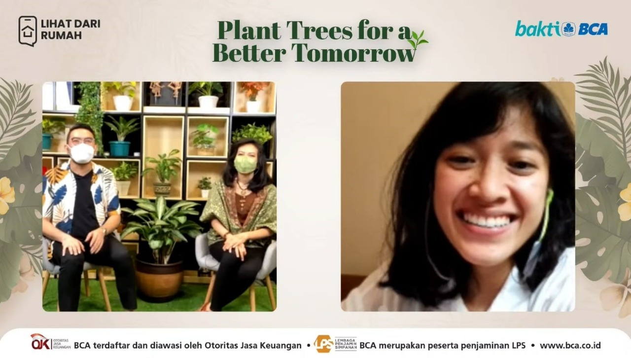 BCA tunjukkan kepedulian pada pelestarian lingkungan hidup dengan menggelar talkshow Plant Trees for a Better Tomorrow.
