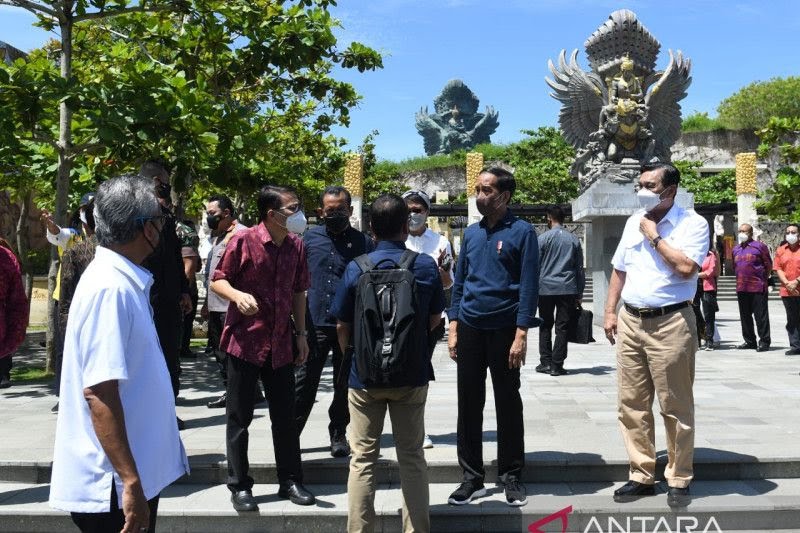 Jokowi Pantau Kesiapan GWK untuk Jamuan Makan Malam KTT G20