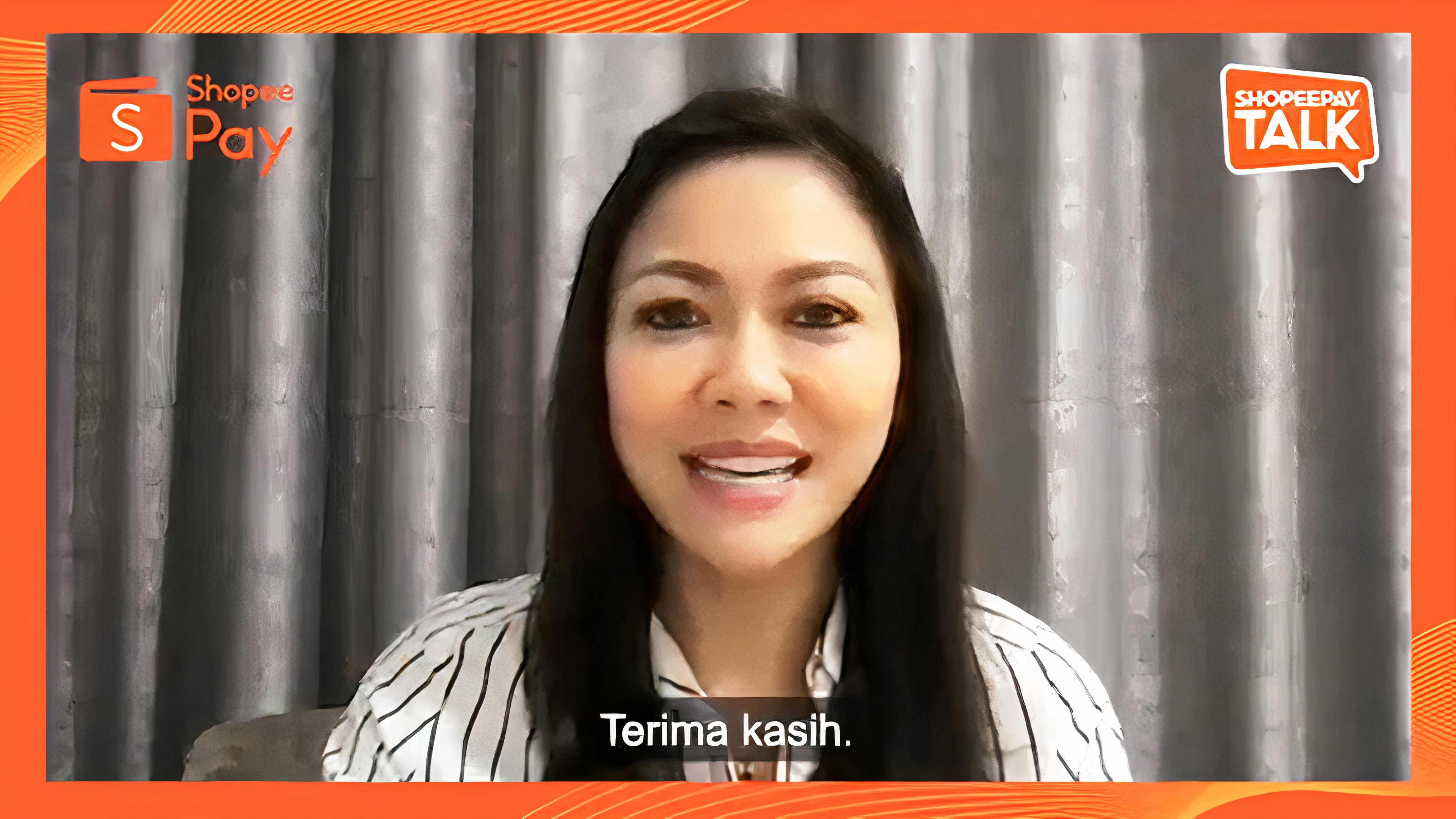 Sambutan dari Eka Nilam Dari, Head of Strategic Merchant Acquisition ShopeePay.