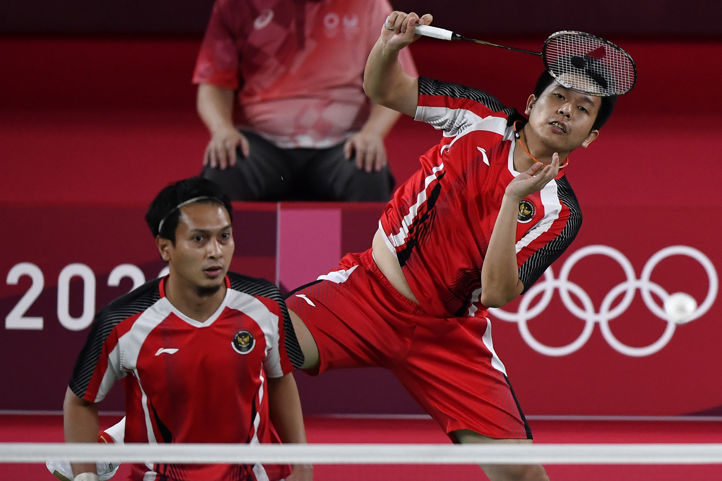 Pebulu tangkis ganda putra Indonesia Mohammad Ahsan/Hendra Setiawan 
