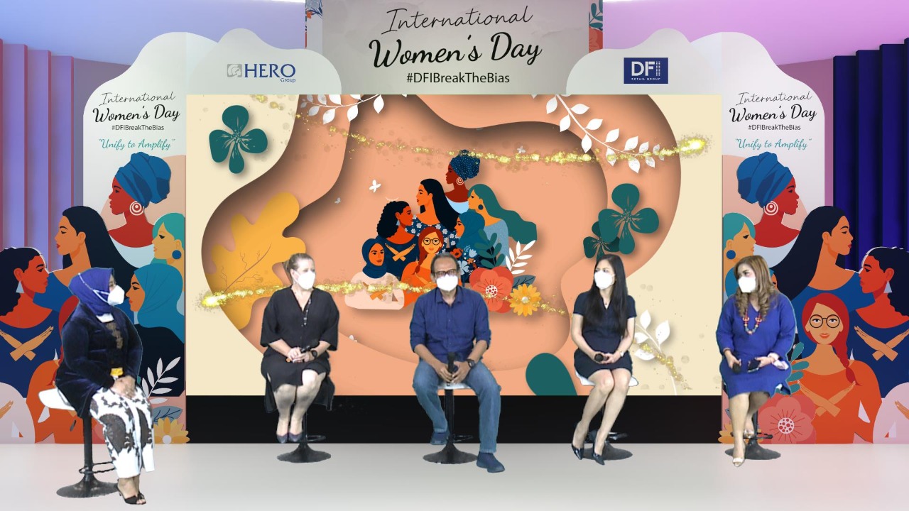 Hero Group mengadakan Talkshow International Women’s Day #DFIBreakTheBias dengan tema “Unify to Amplify”.