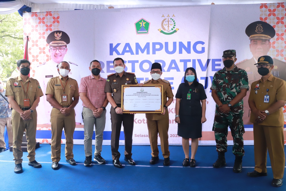Wali Kota Malang Sutiaji meluncurkan rumah keadilan restoratif bersama Kejaksaan Negeri (Kajari) Kota Malang