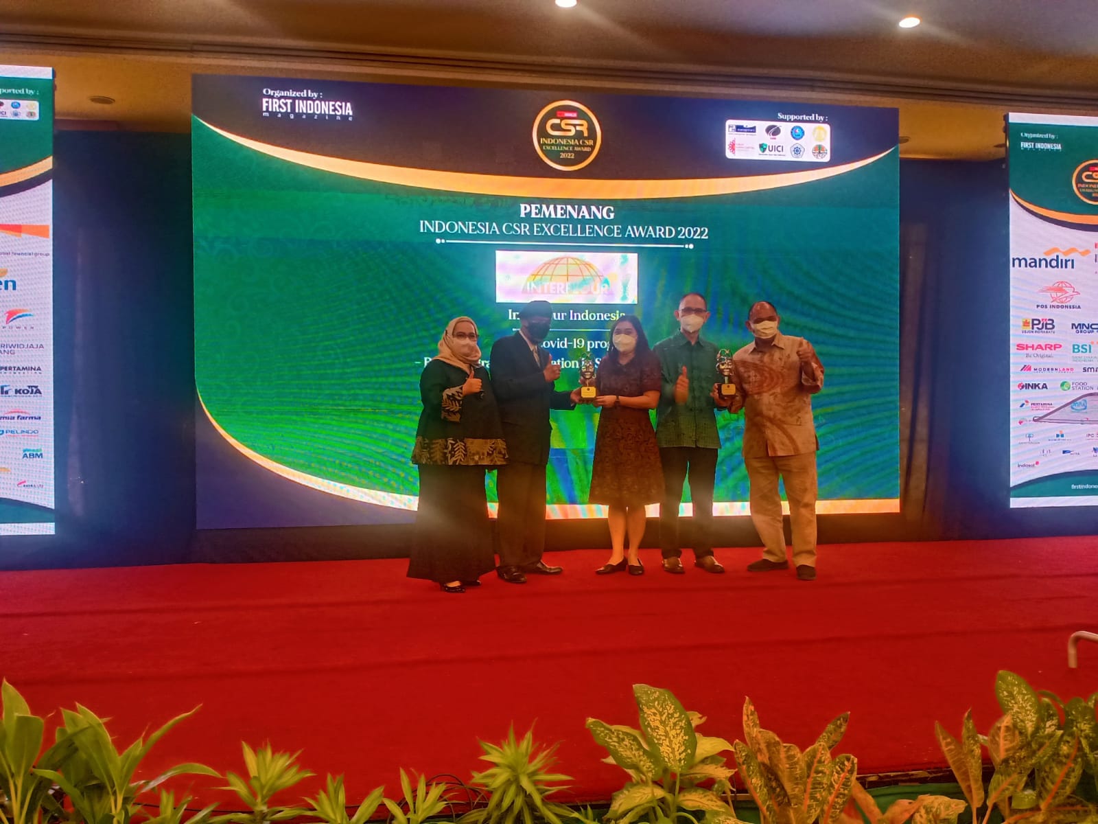Penghargaan untuk Interflour Indonesia di ajang CSR Excelllent award 2022