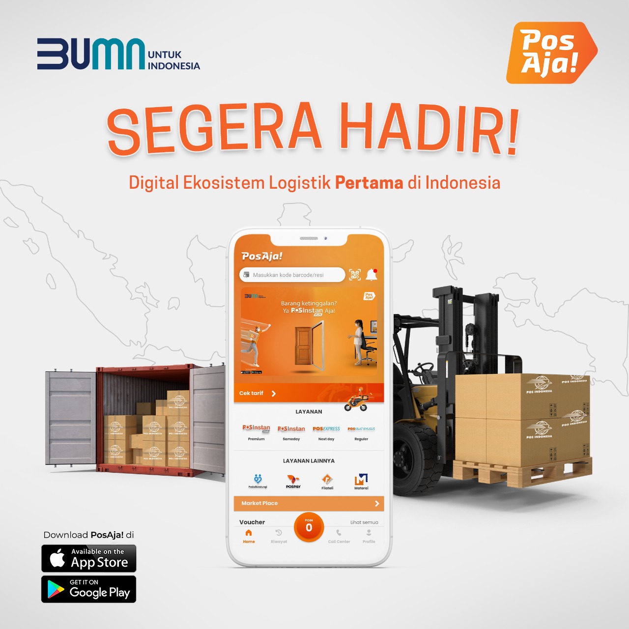 PT Pos Indonesia menjalin hubungan dengan 2 perusahaan ekspedisi di Tanah Air