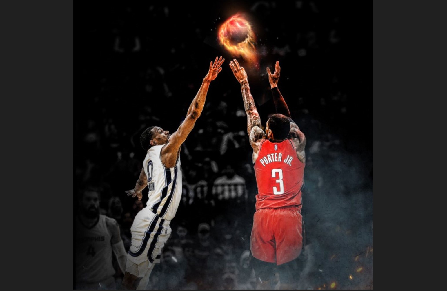 Laga NBA antara Houston Rockets dan Memphis Grizzlies