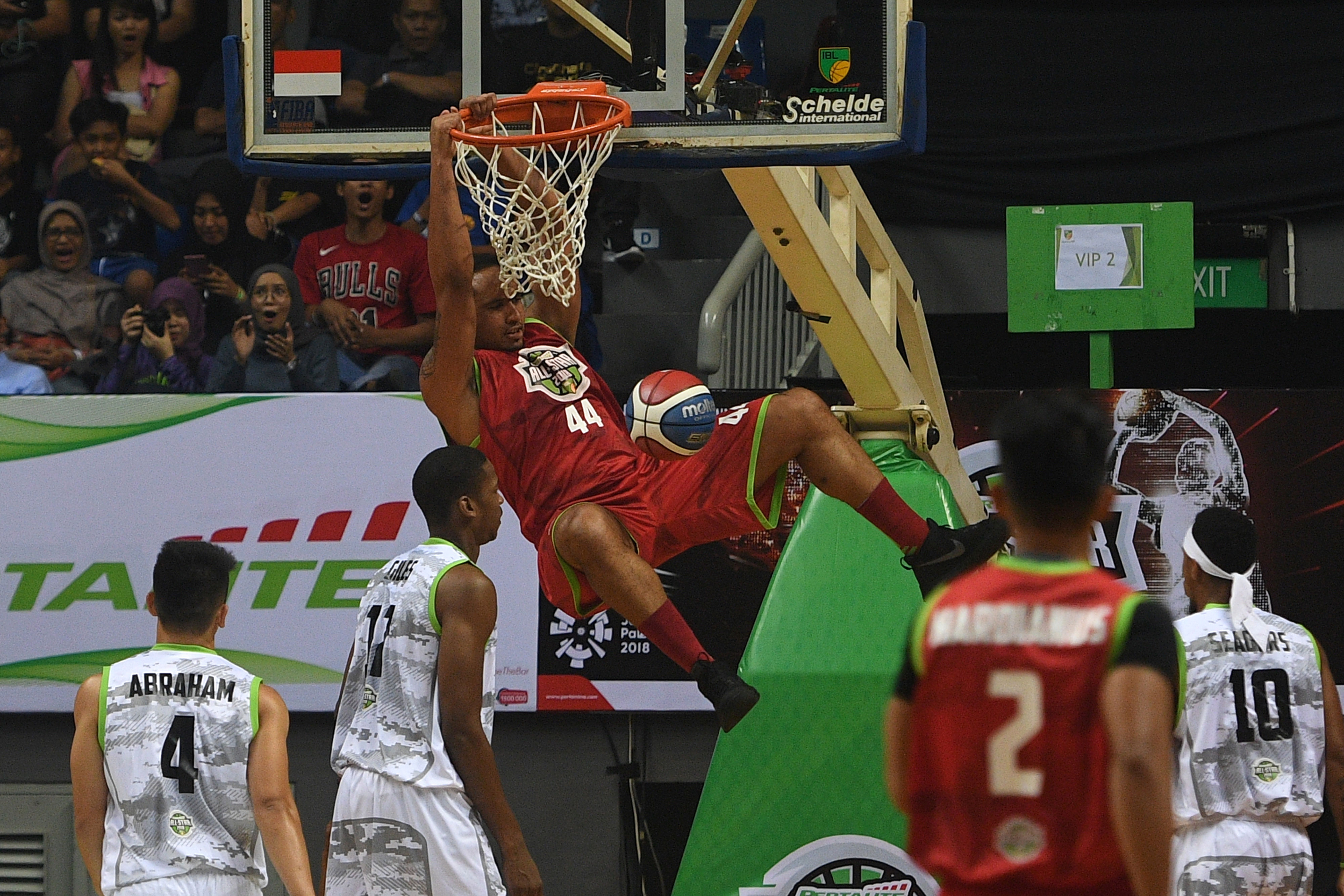 Suasana pertandingan IBL All Star sebelum pandemi covid-19.