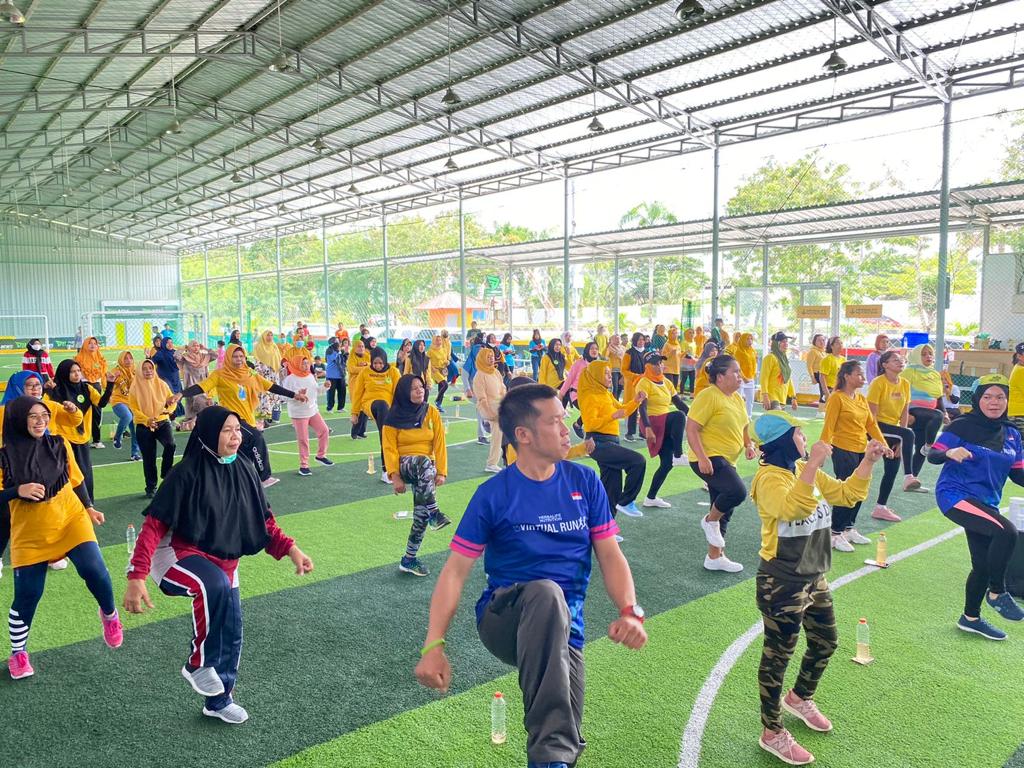 Puncak acara kegiatan Pekan Sarapan Sehat Herbalife Nutrition 2022 diadakan secara hybrid yang dihadiri 45 ribu peserta berolahraga bareng.