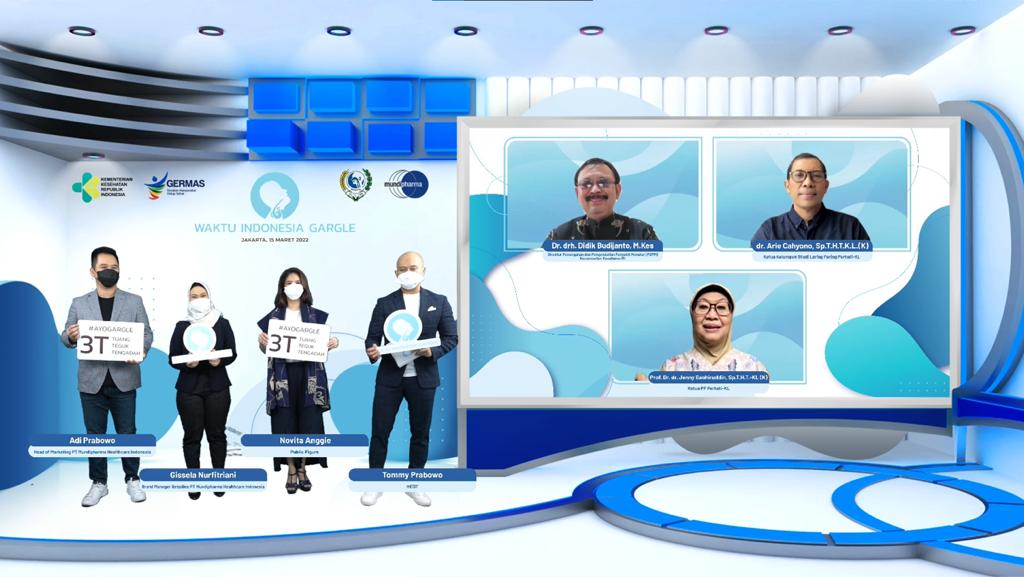 Kemenkes, Perhati-KL bersama PT Mundipharma Healthcare Indonesia meluncurkan kampanye nasional ‘Waktu Indonesia Gargle’.