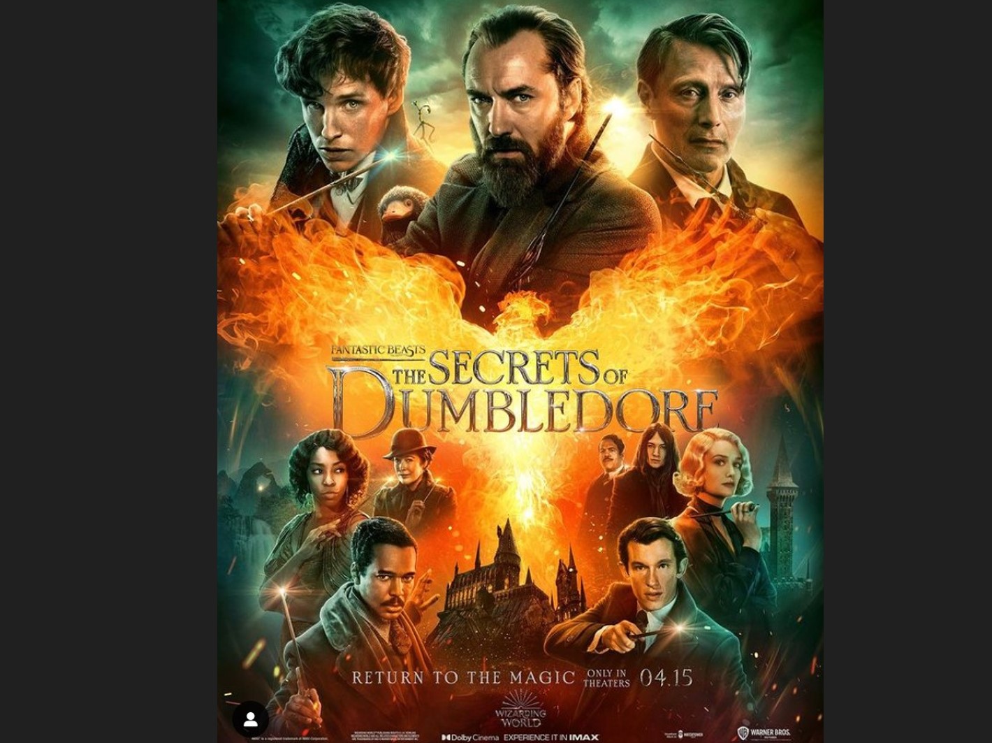 Poster film Fanstastic Beast: The Secret of Dumbledore