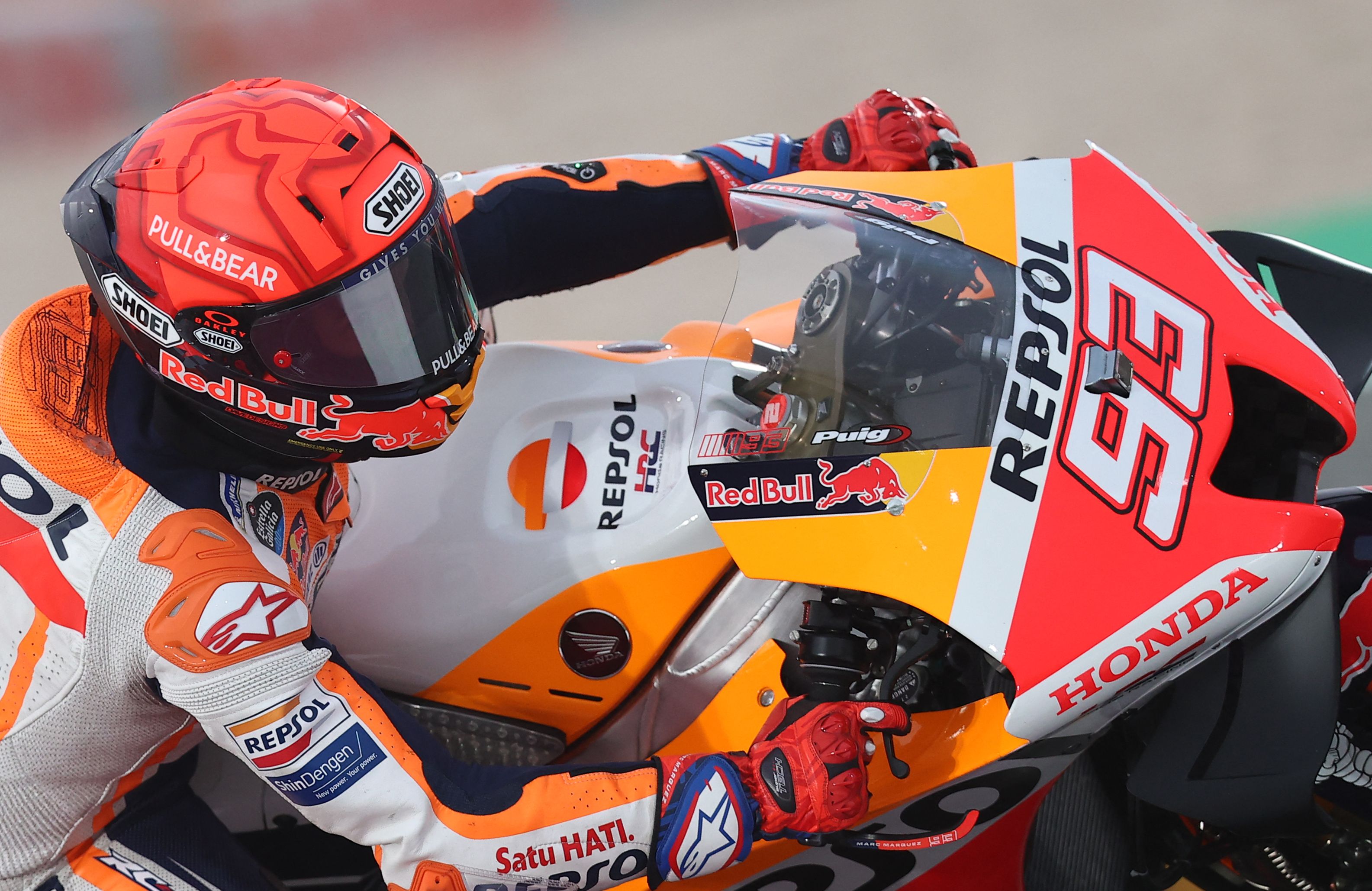 Pembalap Repsol Honda Marc Marquez