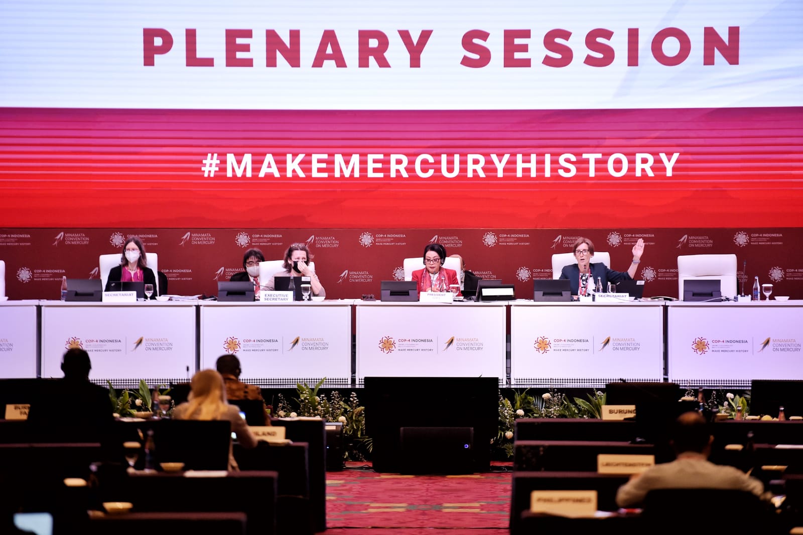 Plnary Session membahas Mercury Waste Thresholds.