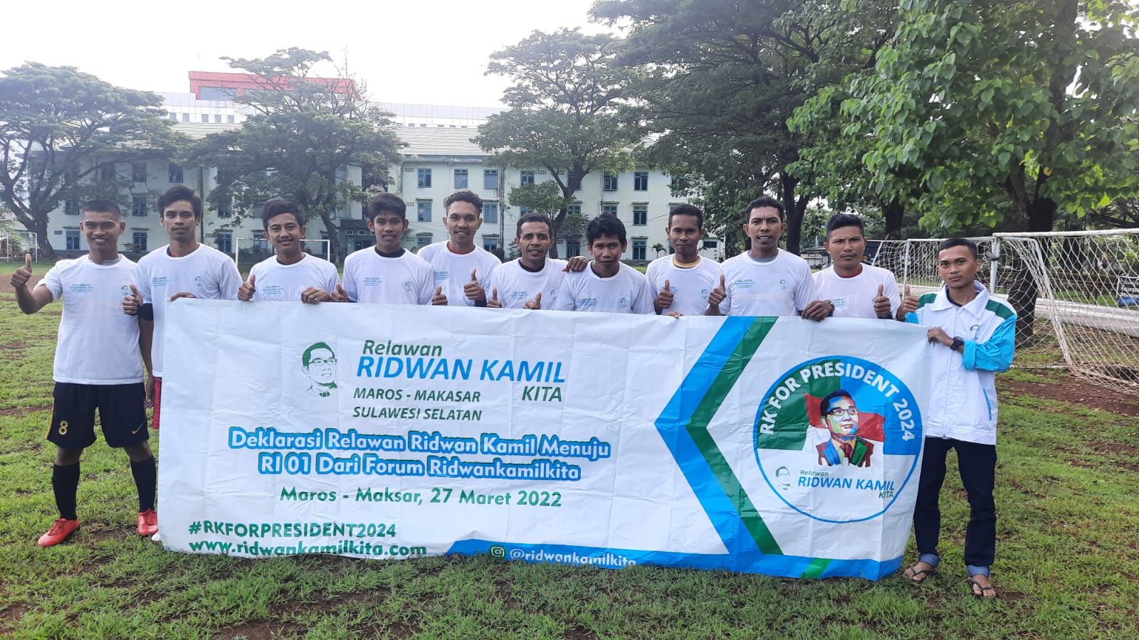 Relawan Ridwankamilkita mendeklarasikan diri di Sulawesi Selatan