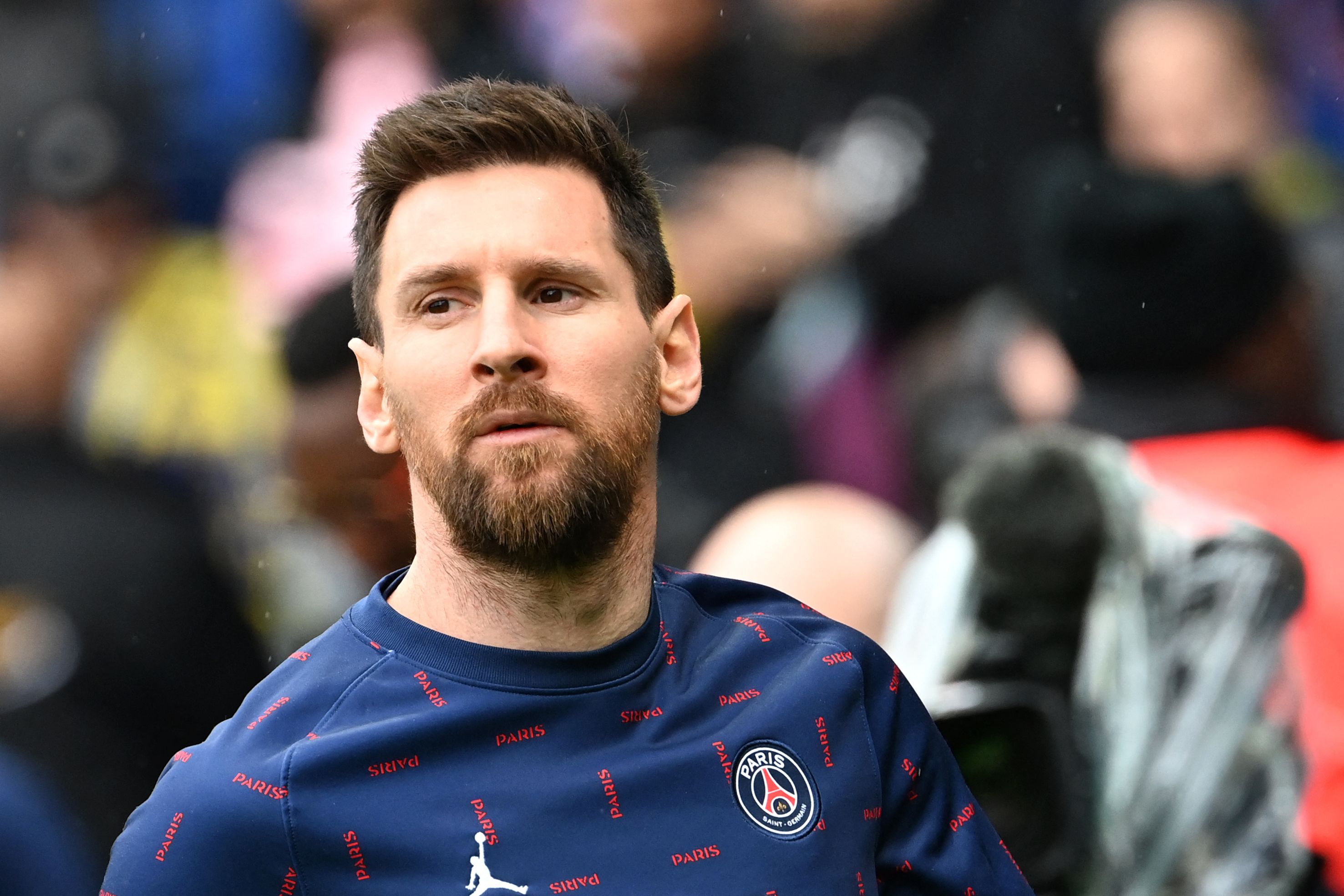 Penyerangan Paris Saint-Germain, Lionel Messi, saat laga di Liga 1 Prancis.  