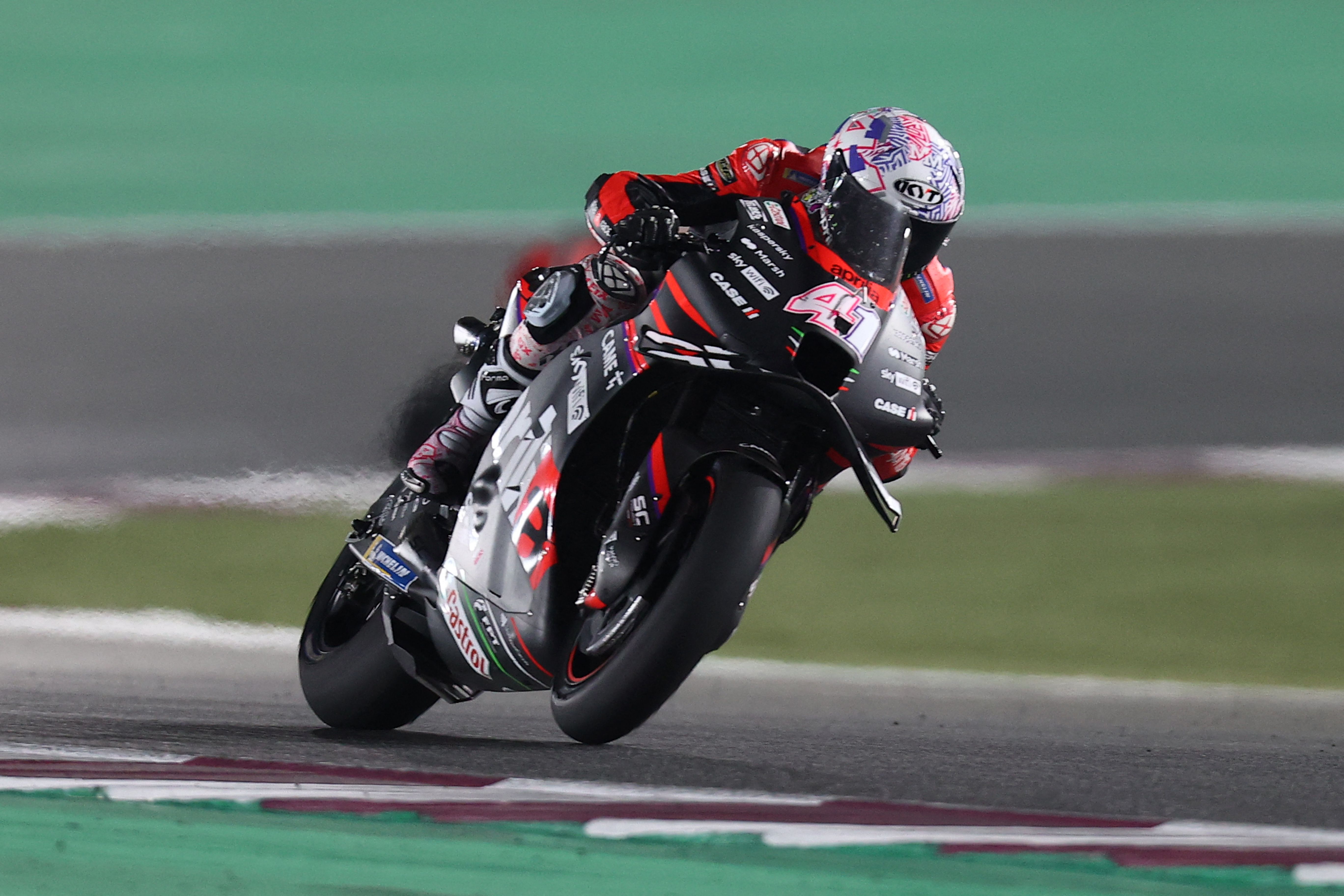 Pembalap tim Aprilia Aleix Espargaro.