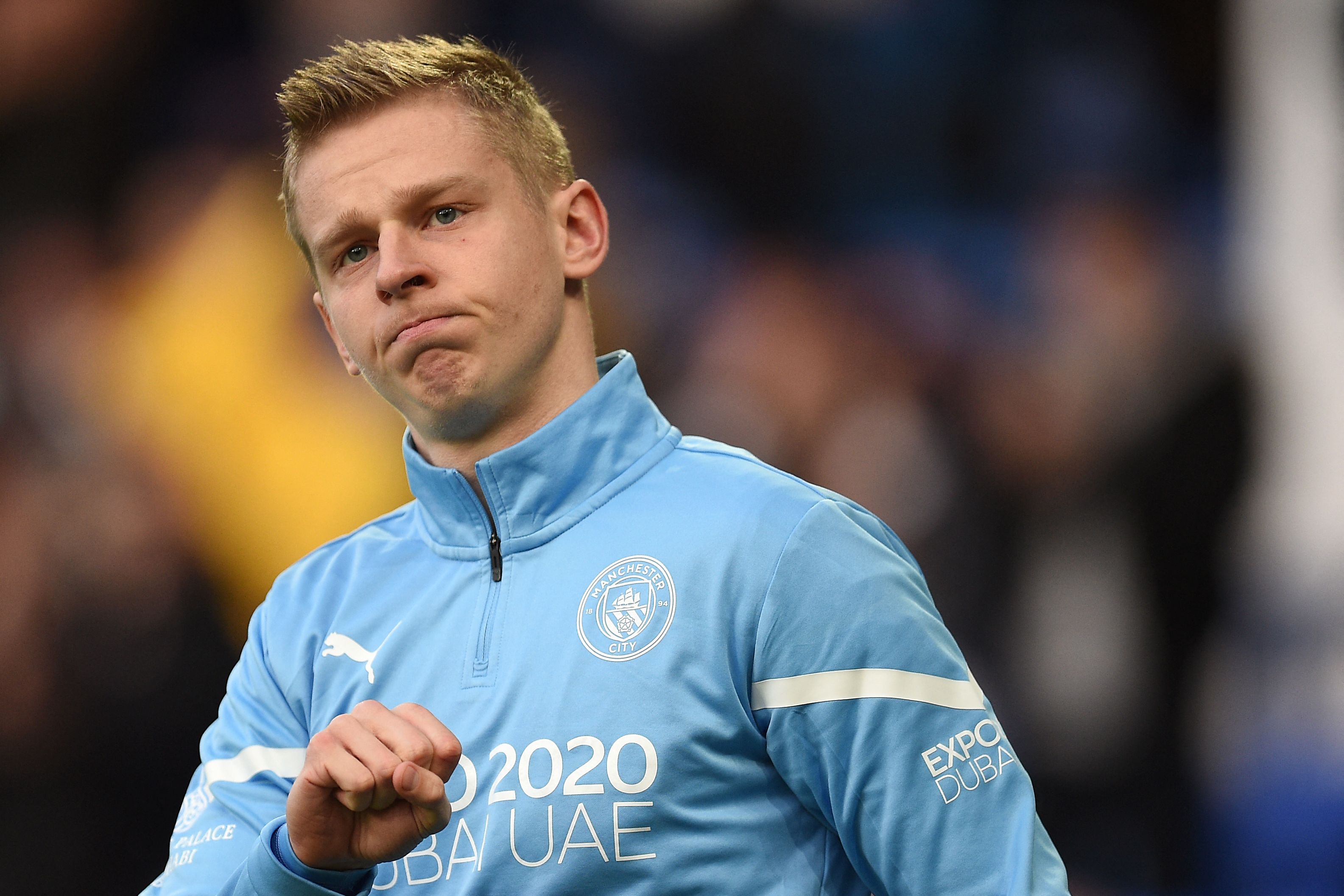 Gelandang Manchester City Oleksandr Zinchenko