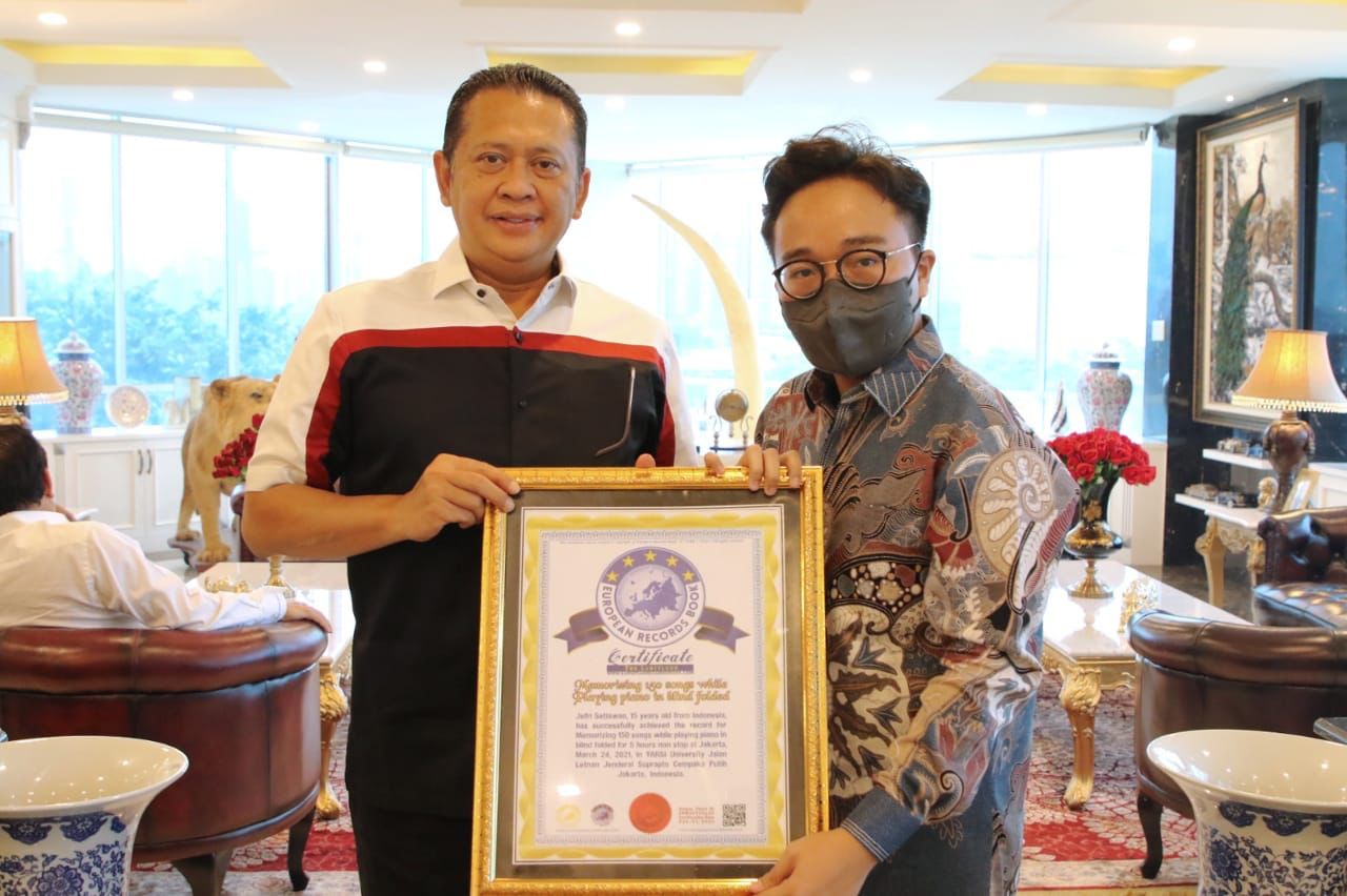 Bamsoet Dukung Jefri Setiawan Pecahkan Rekor Dunia Bermain Piano
