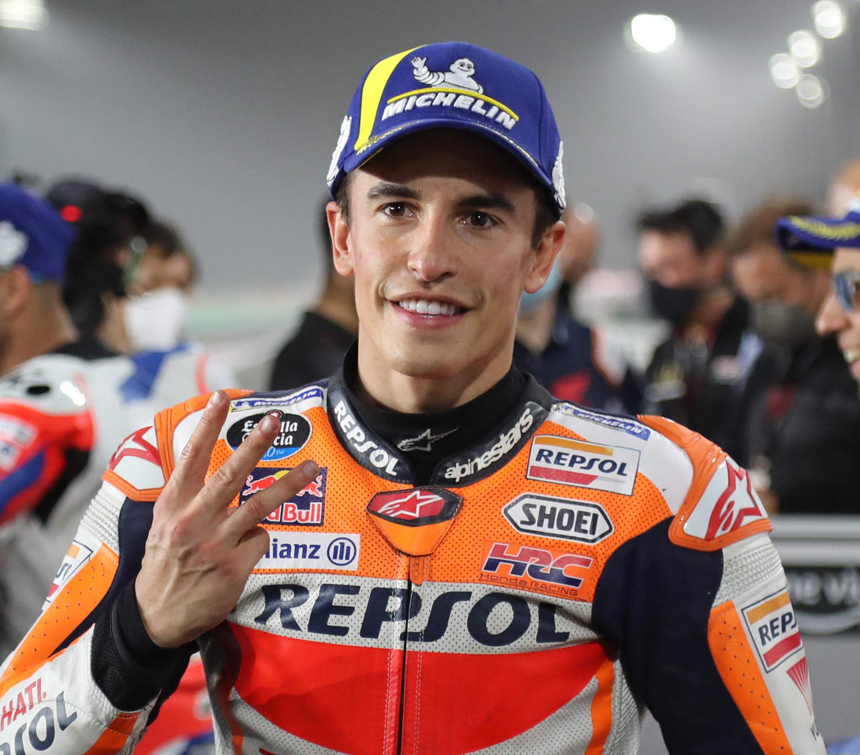 Pembalap tim Repsol Honda Marc Marquez ternyata menyukai kuliner khas Indonesia, nasi goreng.