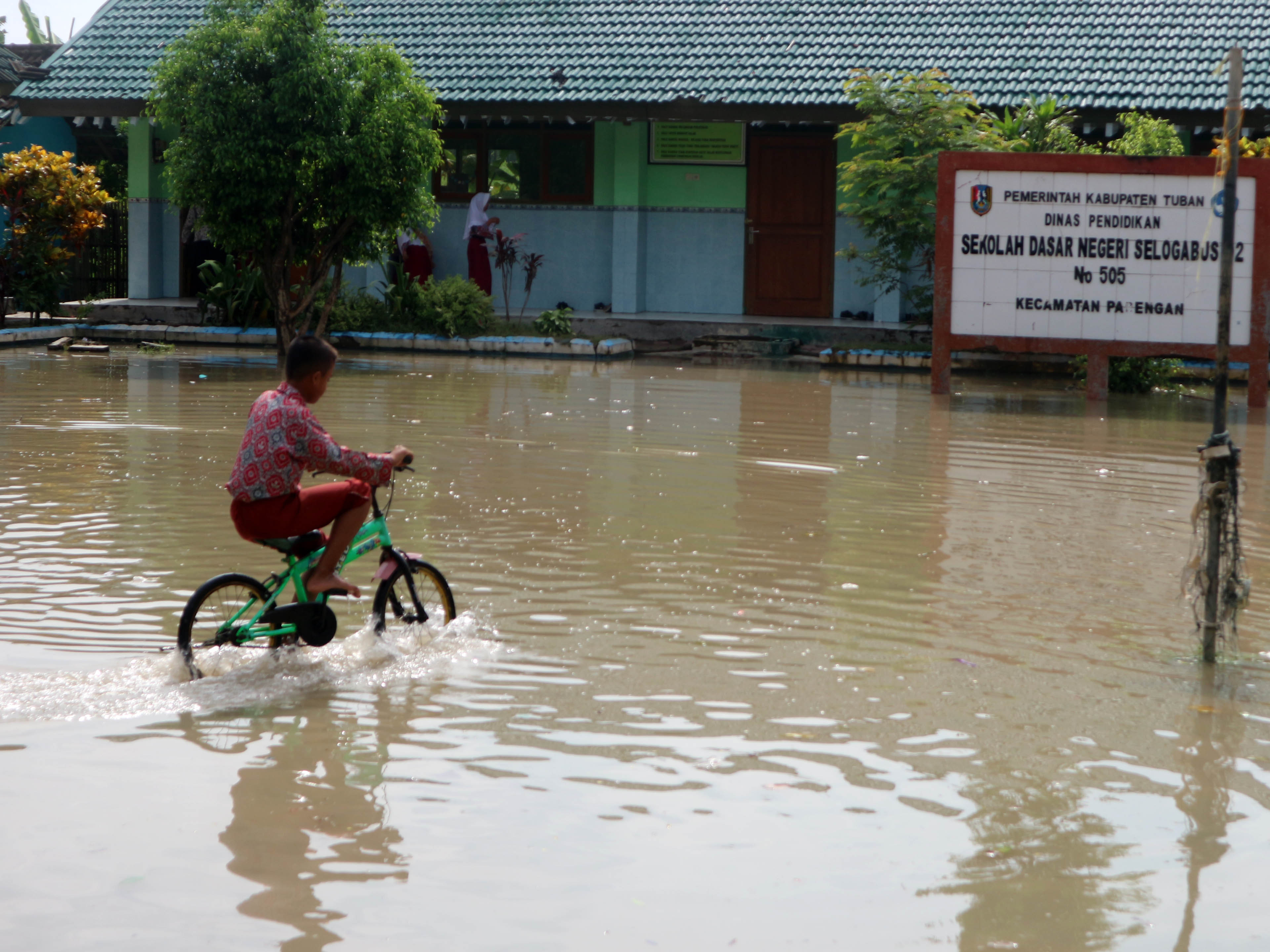 Ilustrasi banjir di Tuban