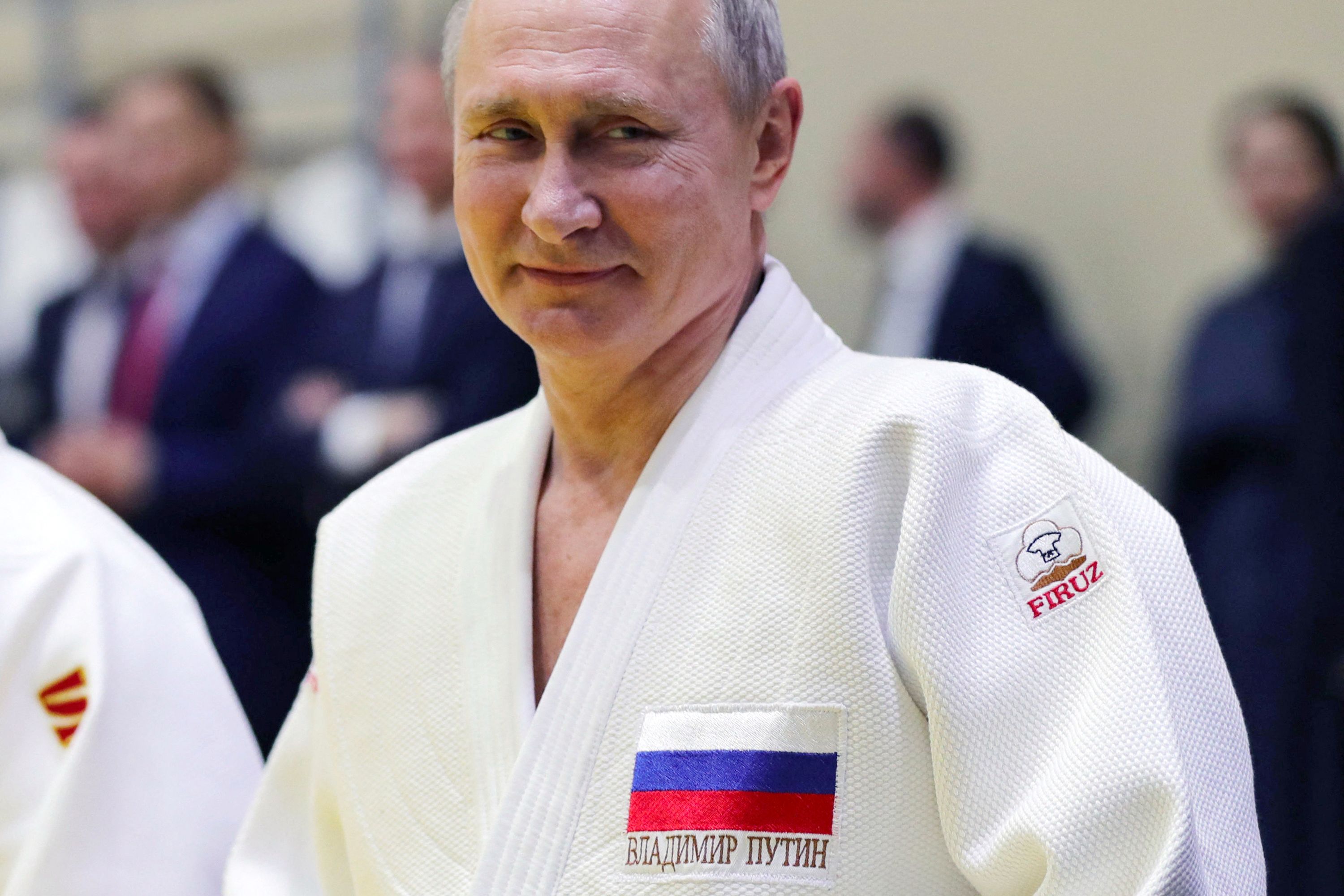 Presiden Rusia Vladimir Putin memakai baju judo