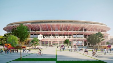 Stadion Barcelona dengan nama baru, Spotify Camp Nou.