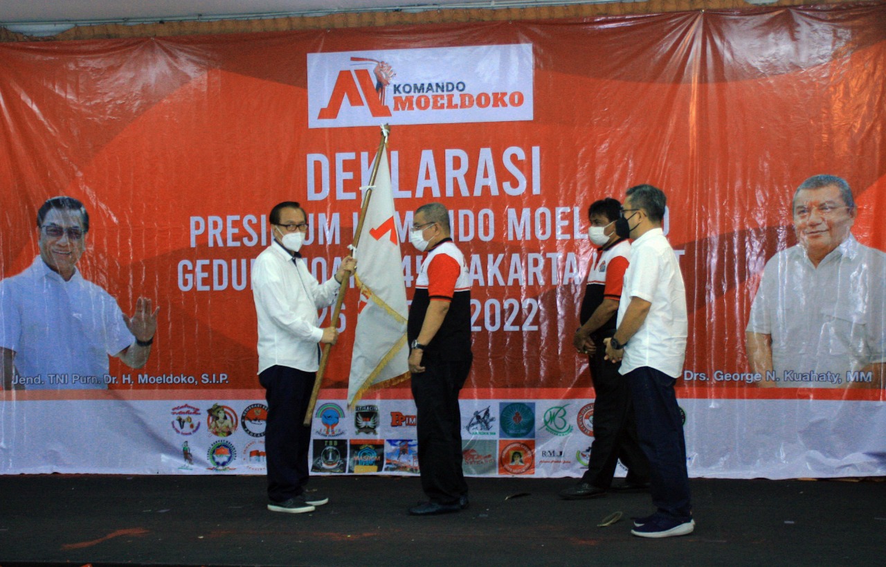 Deklarasi Presidium Komando Moeldoko di Gedung Joang 45 Jakarta Sabtu (26/3).