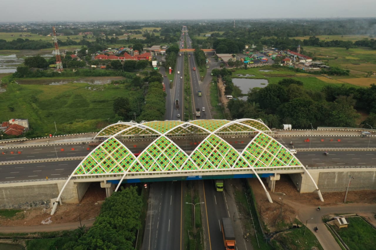 Salah satu infrastruktur yang akan diresmikan adalah Jembatan Baru Bogeg yang berada di Jl. Syekh Nawawi Al-Bantani.