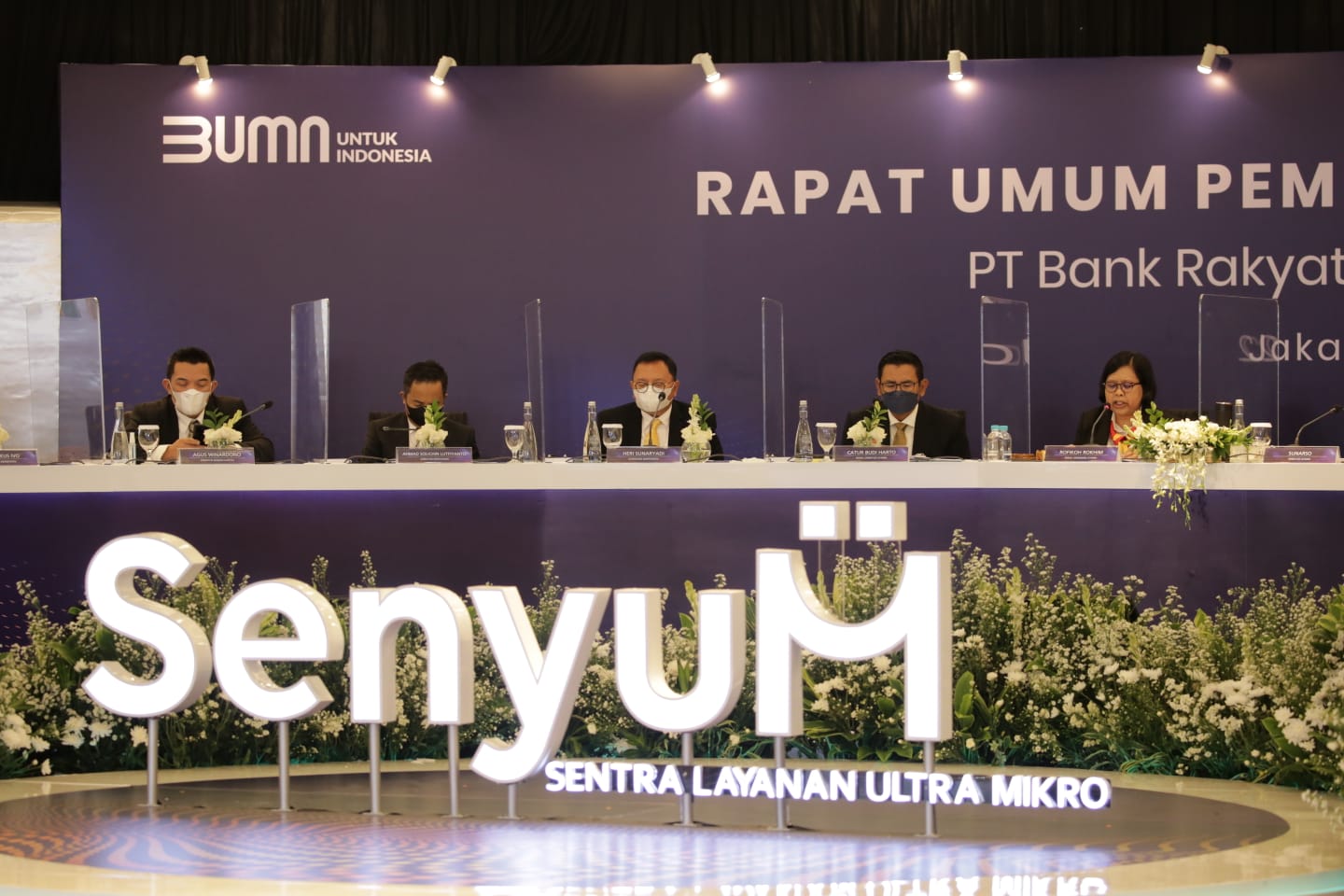 PT Bank Rakyat Indonesia (Persero) Tbk atau BRI menggelar Ra-pat Umum Pemegang Saham Tahunan (RUPST) 2022 di Jakarta (1/3). 