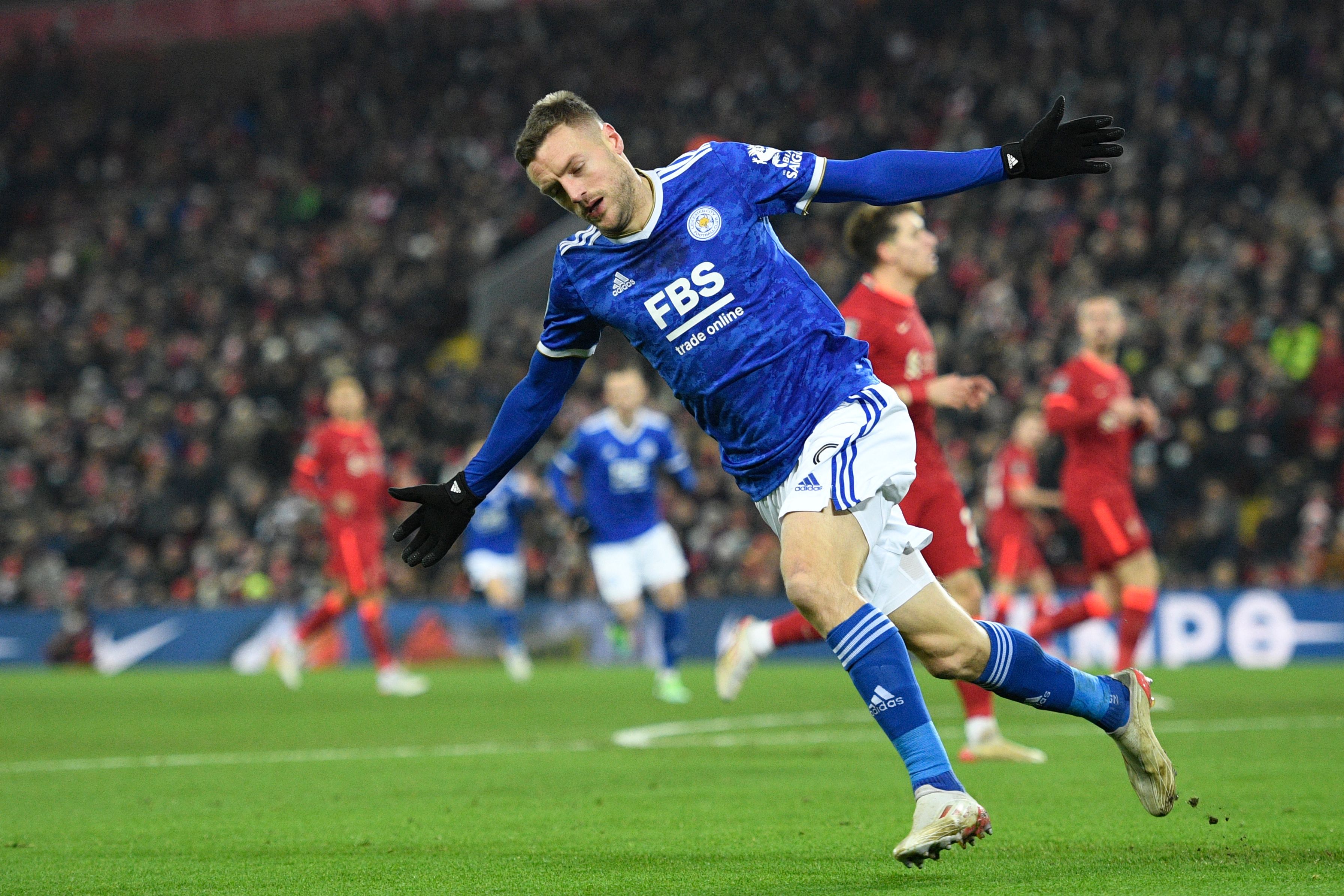 Penyerang Leicester City Jamie Vardy